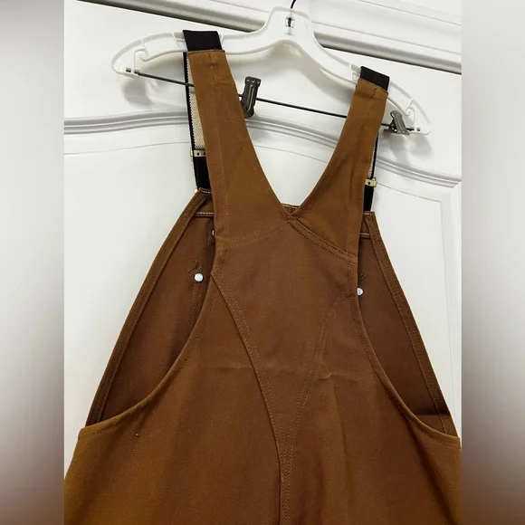 NWOT Men’s Light Brown Carhartt Work Overalls - Picture 10 of 16